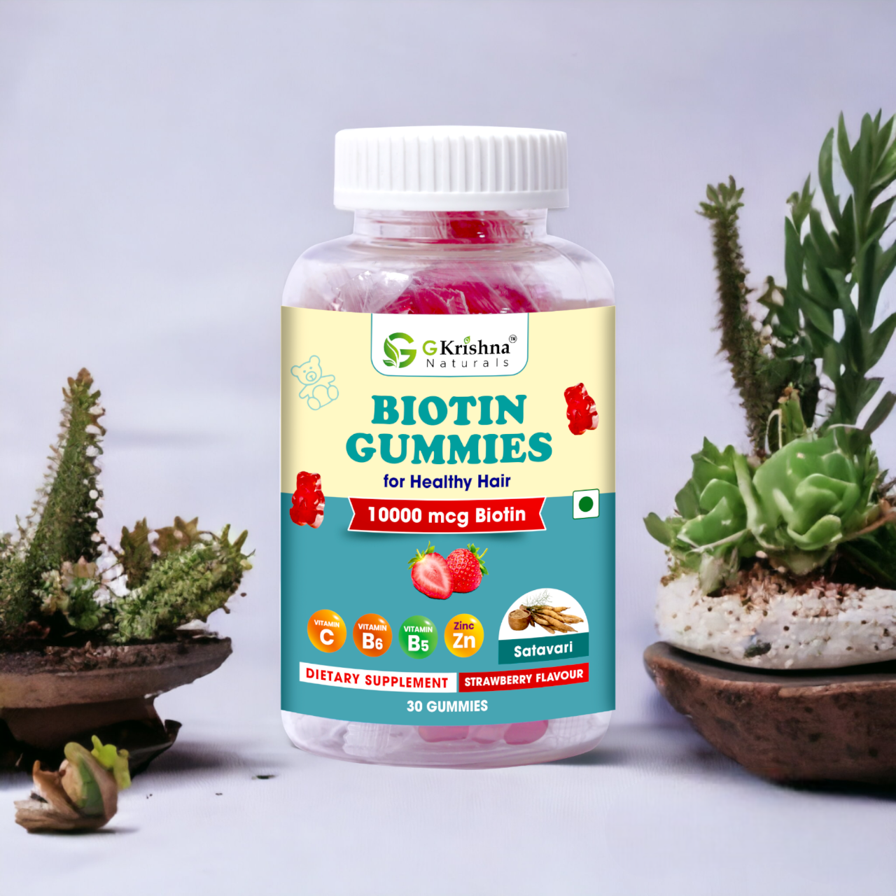 Hair Growth Biotin Gummies