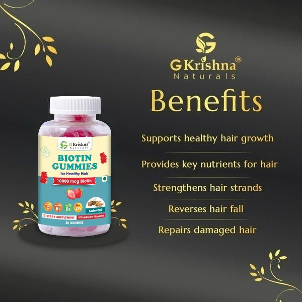 Hair Growth Biotin Gummies