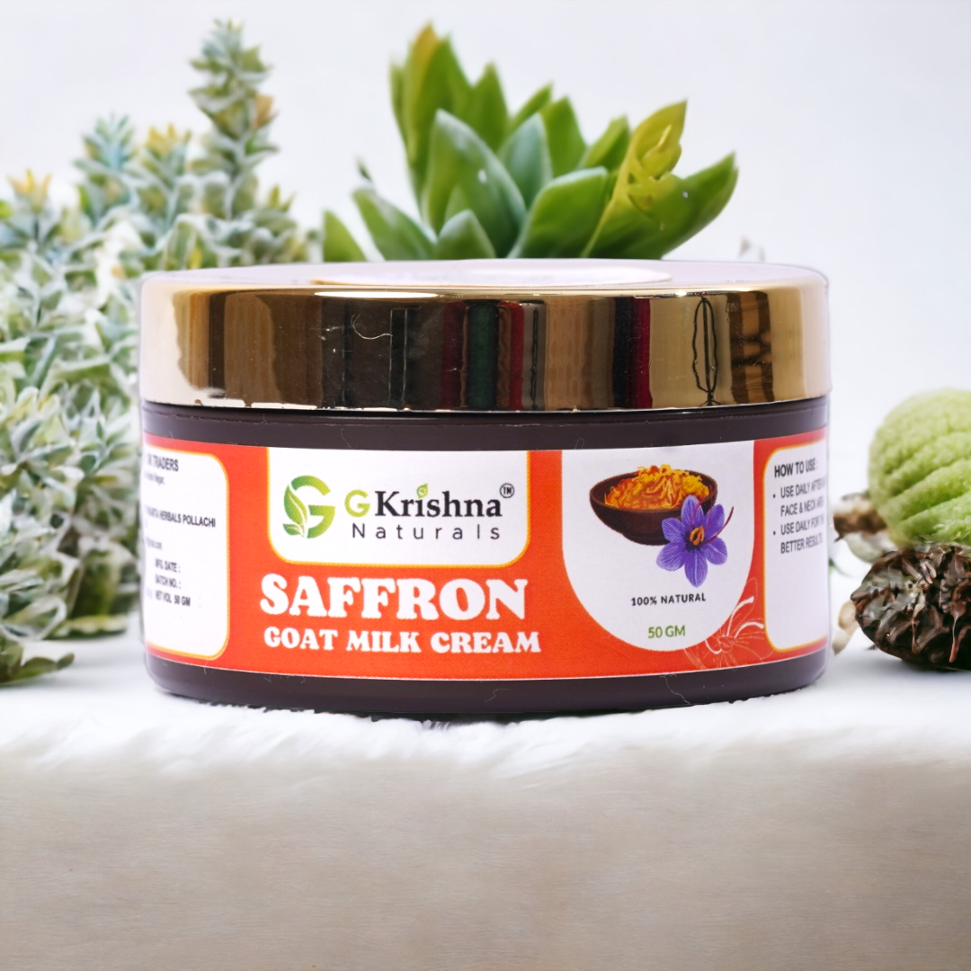 Saffron Goat Milk Cream